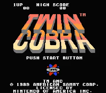 Twin Cobra (USA) screen shot title